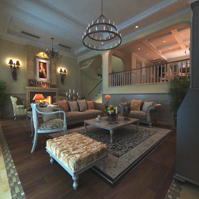 3d home 197 3D Model .c4d .max .obj .3ds .fbx .stl .blend 