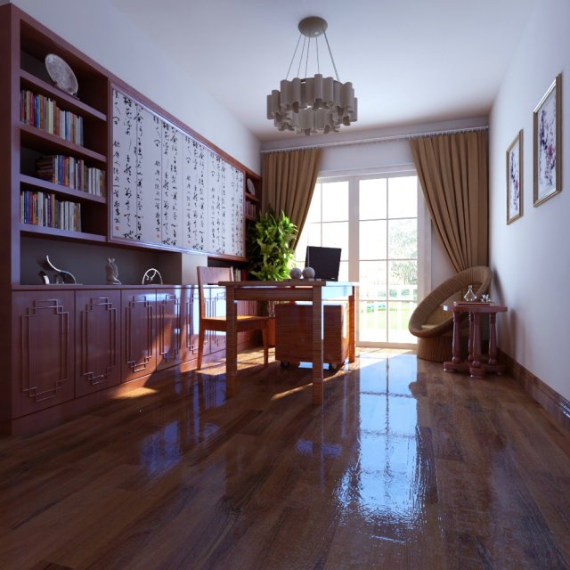3d home 211 3D Модель .c4d .max .obj .3ds .fbx .stl .blend 