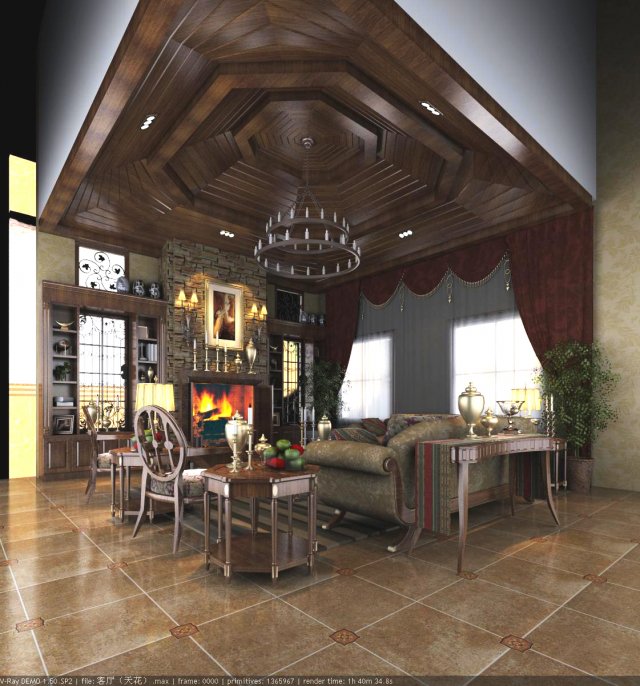 3d home 228 3D Model .c4d .max .obj .3ds .fbx .stl .blend 
