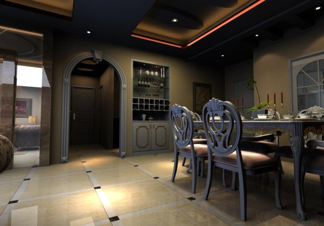 3d home 251 3D Model .c4d .max .obj .3ds .fbx .stl .blend 