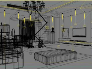 3d home 316 3D Model