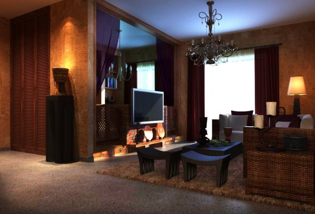 3d home 329 3D 모델 .c4d .max .obj .3ds .fbx .stl .blend 