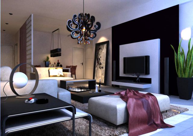 3d home 405 Modello 3D .c4d .max .obj .3ds .fbx .stl .blend 