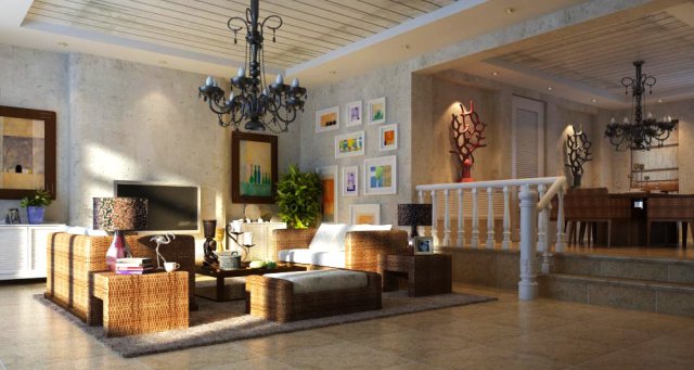 3d home 415 3D 모델 .c4d .max .obj .3ds .fbx .stl .blend 