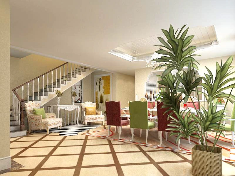 3d home 442 3D Model .c4d .max .obj .3ds .fbx .stl .blend 