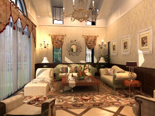 3d home 443 3D Модель .c4d .max .obj .3ds .fbx .stl .blend 