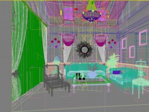 3d home 444 Modèle 3D