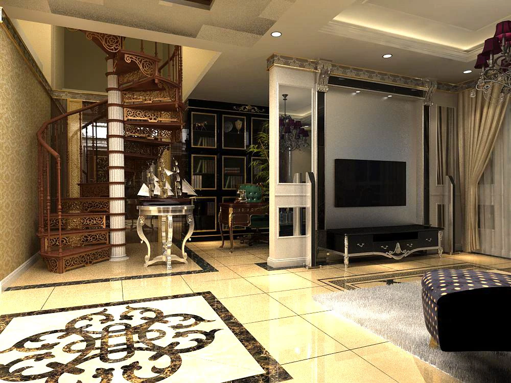 3d home 445 3D Model .c4d .max .obj .3ds .fbx .stl .blend 