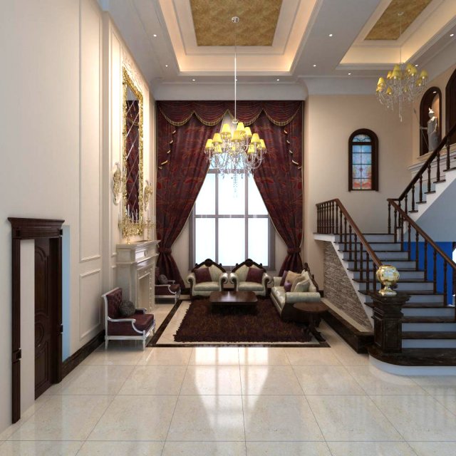 3d home 485 3D Модель .c4d .max .obj .3ds .fbx .stl .blend 