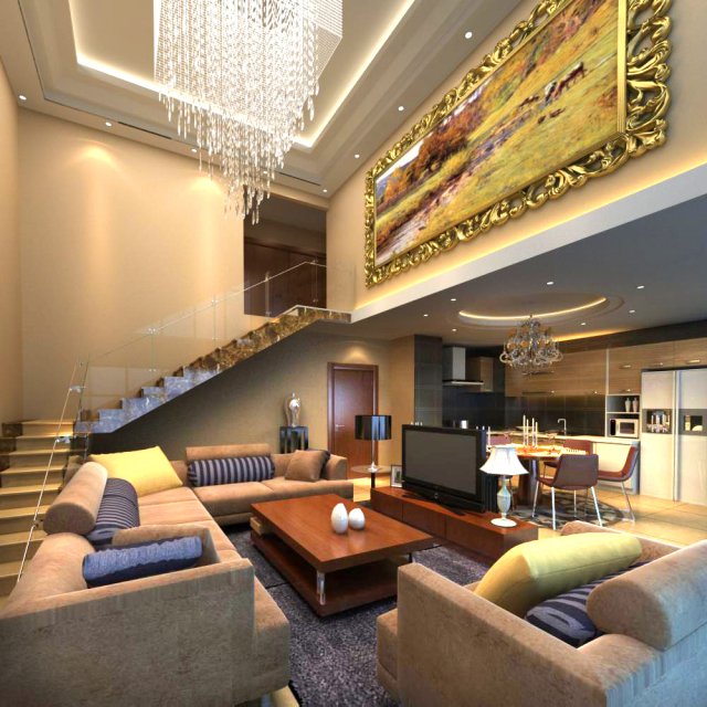 3d home 514 3D 모델 .c4d .max .obj .3ds .fbx .stl .blend 