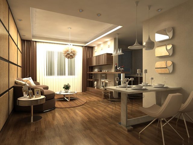 3d home 554 3D Модель .c4d .max .obj .3ds .fbx .stl .blend 