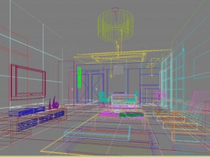 3d home 584 3D Model