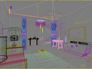 3d home 664 3D Model