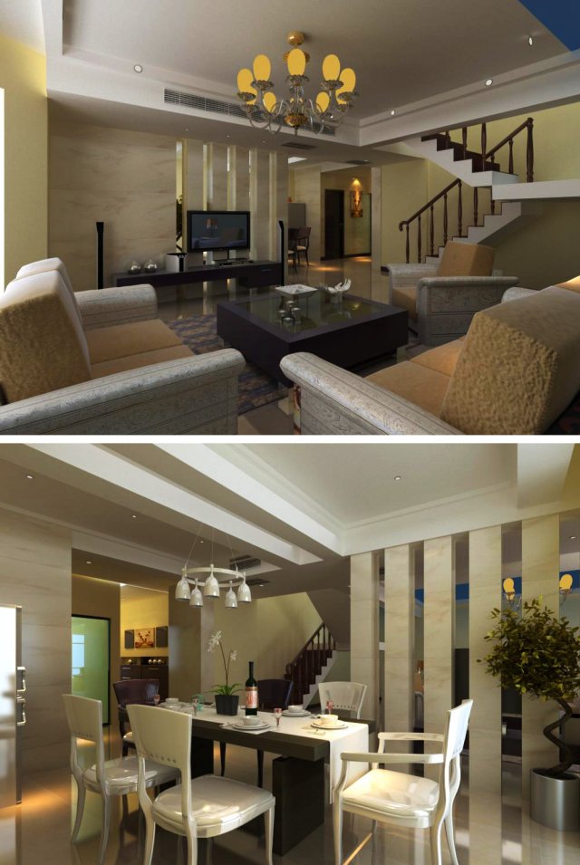 3d home 688 Modello 3D .c4d .max .obj .3ds .fbx .stl .blend 