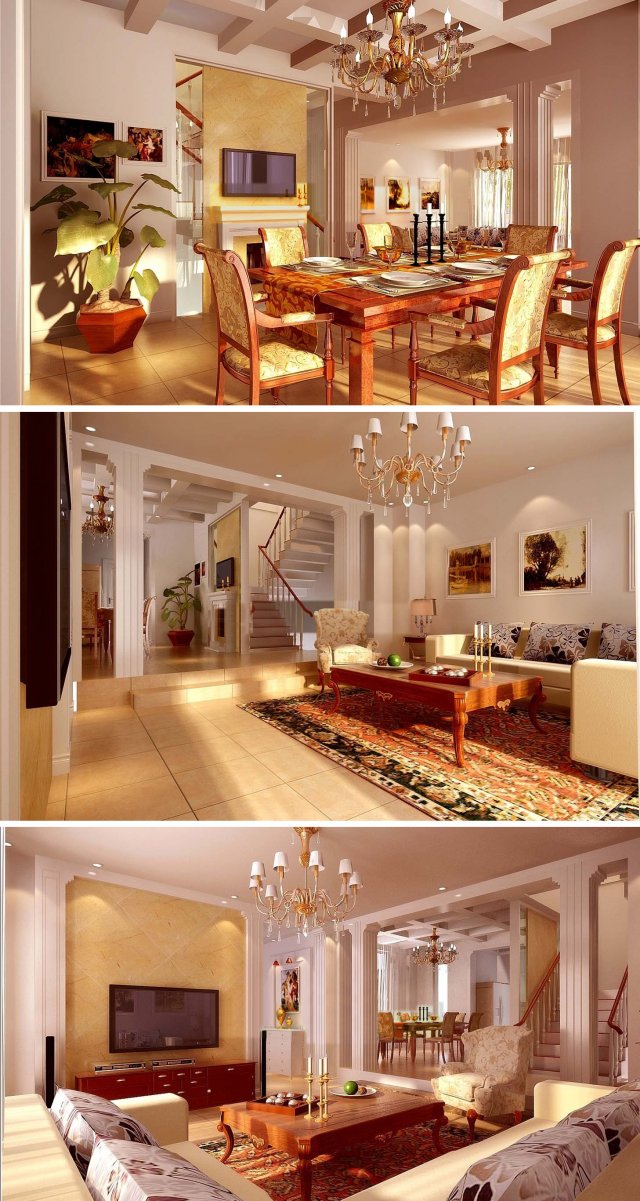 3d home 709 3D Model .c4d .max .obj .3ds .fbx .stl .blend