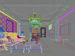 3d home 727 3D Model
