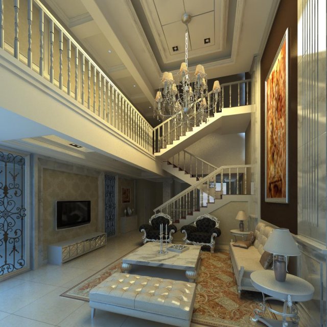 3d home 734 3D 模型 .c4d .max .obj .3ds .fbx .stl .blend 