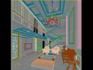 3d home 734 3D Model