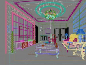 3d home 735 3D 모델
