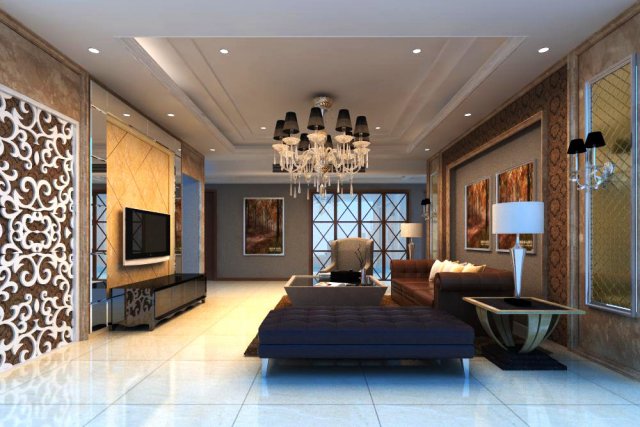3d home 745 3D Модель .c4d .max .obj .3ds .fbx .stl .blend 