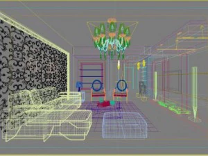 3d home 767 3D Model