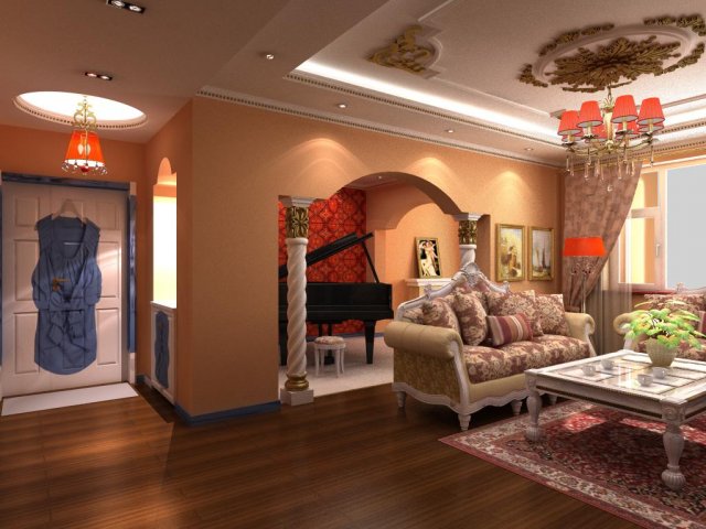 3d home 824 3D Modell .c4d .max .obj .3ds .fbx .stl .blend 