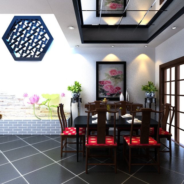 3d home 956 3D Модель .c4d .max .obj .3ds .fbx .stl .blend 