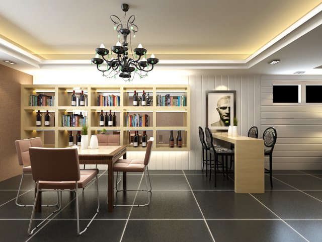 3d home 968 3D Model .c4d .max .obj .3ds .fbx .stl .blend 