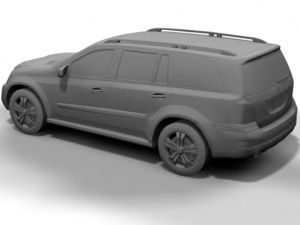 2007 mercedes benz gl class 3D Model
