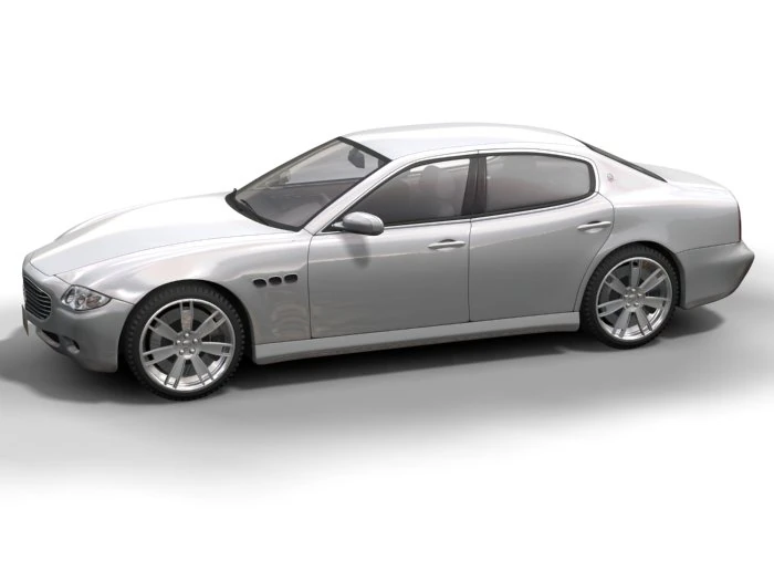 2005 maserati quattroporte 3D Model .c4d .max .obj .3ds .fbx .stl .blend