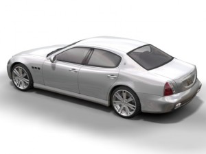 2005 maserati quattroporte Model 3D