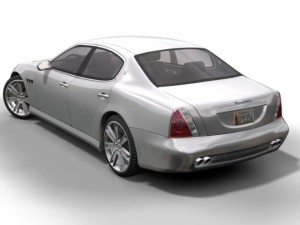 2005 maserati quattroporte Model 3D
