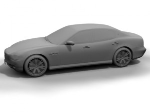 2005 maserati quattroporte Model 3D