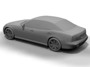 2005 maserati quattroporte 3D Model