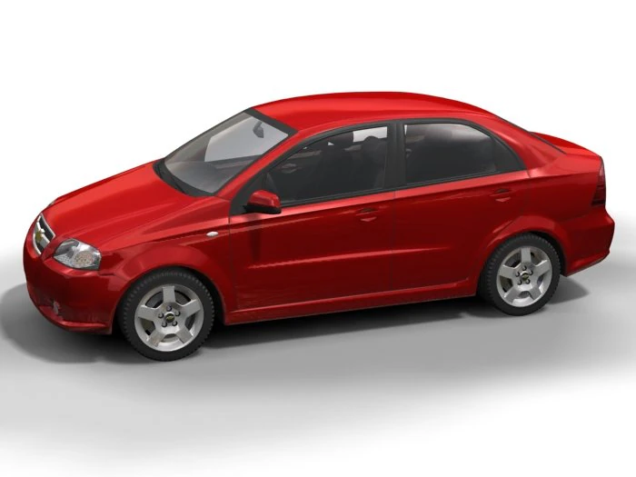 2007 chevrolet aveo 3D Model .c4d .max .obj .3ds .fbx .stl .blend 