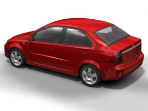 2007 chevrolet aveo Modello 3D