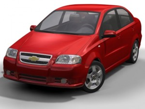 2007 chevrolet aveo Modello 3D