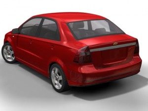2007 chevrolet aveo Modello 3D