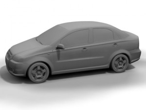 2007 chevrolet aveo Modello 3D