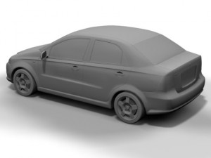 2007 chevrolet aveo Modello 3D