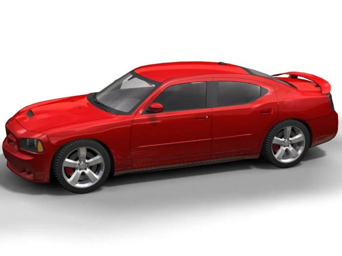 2005 dodge charger 3D Model .c4d .max .obj .3ds .fbx .stl .blend 