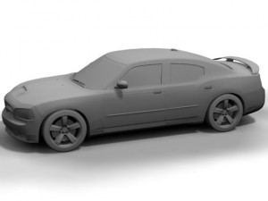 2005 dodge charger 3D Model