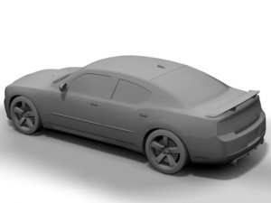 2005 dodge charger 3D Model