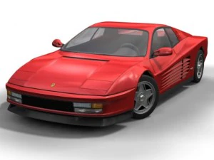 1984 ferrari testarossa 3D Model