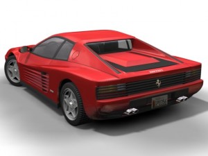 1984 ferrari testarossa Modelo 3D