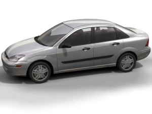 1998 ford focus sedan 3D Model