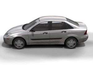 1998 ford focus sedan 3D 모델