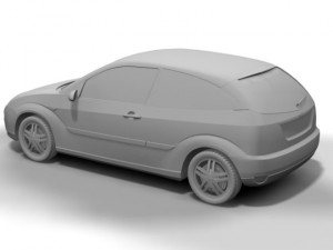 1998 ford focus 3D 模型