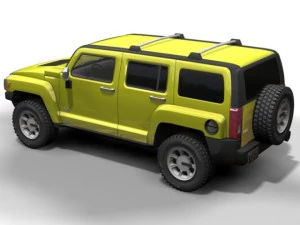 2006 hummer h3 3D Model