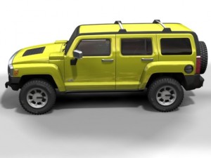 2006 hummer h3 3D 模型